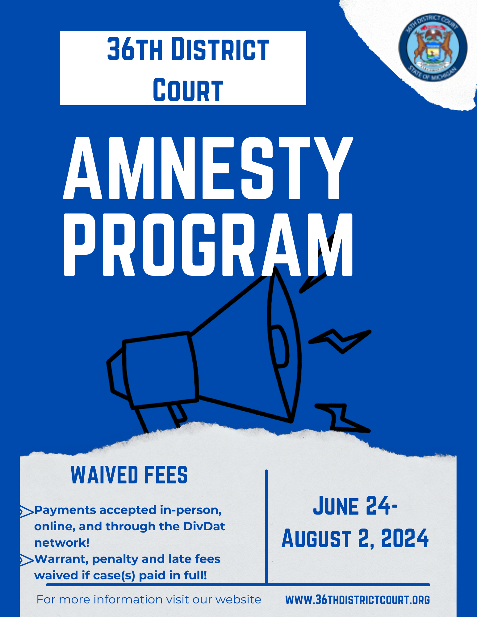 36th District Court Launches Amnesty Program